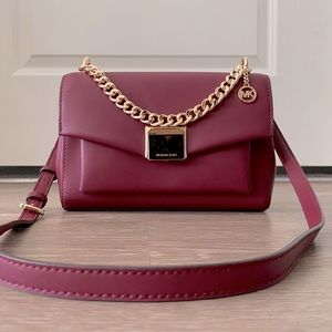 Michael Kors Lita Medium Crossbody Bag (Mulberry)